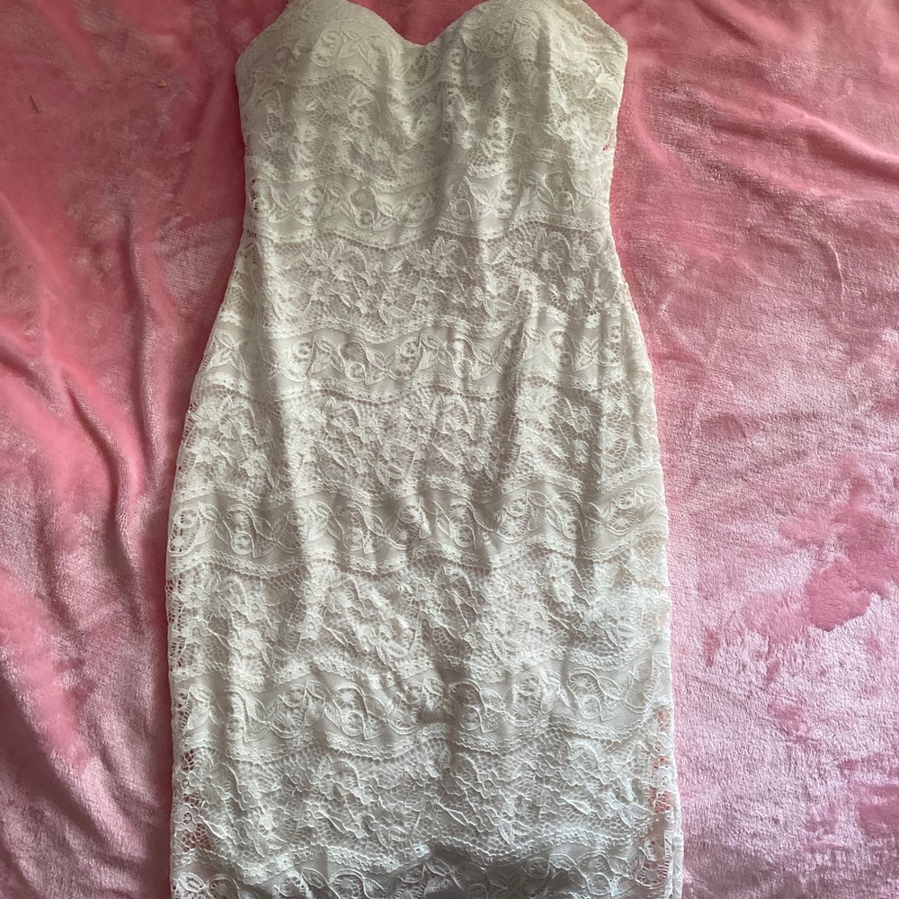 white floral print skin tight dress